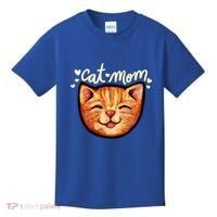 Happy Orange Tabby Cat Mom Gift Kids T-Shirt thumb 0