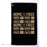 Home of the Free Golf Towel thumb 0