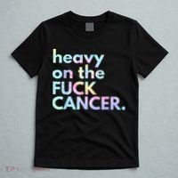 Heavy On The Fuck Cancer Tie Dye Distressed Awareness T-Shirt thumb 5