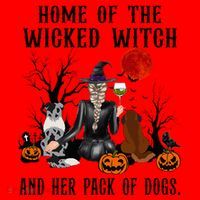 Home Of The Wicked Witch And Her Pack Of Dog Santa Hat thumb 1