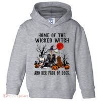 Home Of The Wicked Witch And Her Pack Of Dog Toddler Hoodie thumb 0