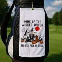 Home Of The Wicked Witch And Her Pack Of Dog Golf Towel thumb 2