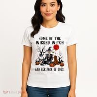 Home Of The Wicked Witch And Her Pack Of Dog Women's T-Shirt thumb 4