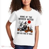 Home Of The Wicked Witch And Her Pack Of Dog Kids T-Shirt thumb 2