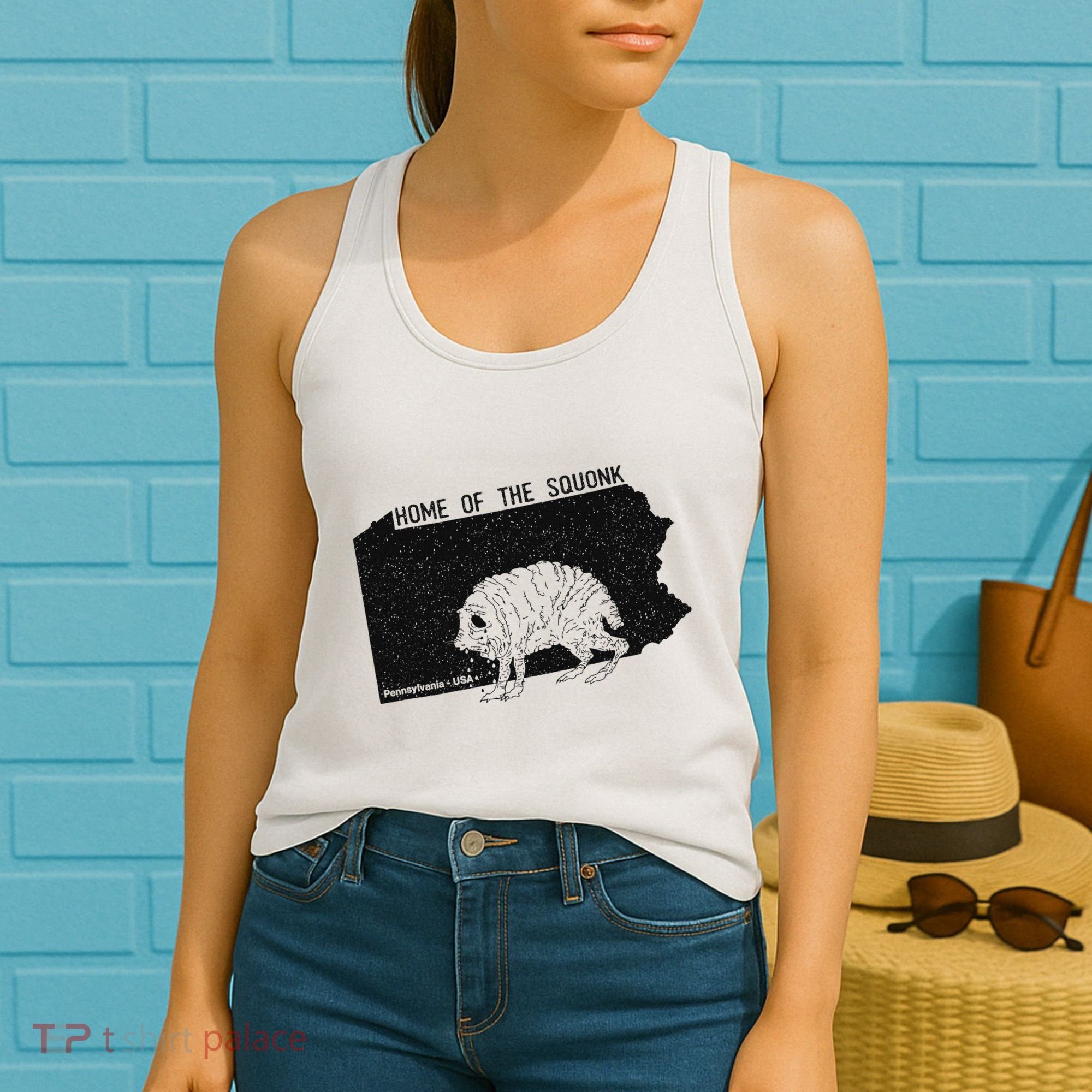 Home Of The Squonk Monster Pennsylvania Usa Cryptozoology Women's Tank Top
