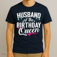 Husband Of The Birthday Queen Wife Birthday T-Shirt thumb 3