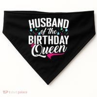 Husband Of The Birthday Queen USA-Made Doggie Bandana thumb 0