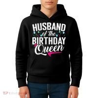 Husband Of The Birthday Queen Kids Hoodie thumb 4