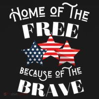 Home Of The Free Because Of The Brave Patriotic Flag T-Shirt thumb 7