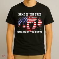 Home Of The Free Because Of The Brave T-Shirt thumb 3