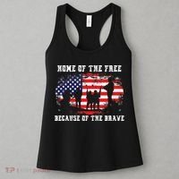 Home Of The Free Because Of The Brave Women's Tank Top thumb 3