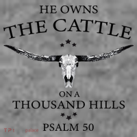He Owns The Cattle On A Thousand Hills Bull Skull Christian Toddler Hoodie thumb 2