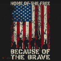 Home Of The Free Because Of The Brave American Flag Women's Hoodie thumb 2
