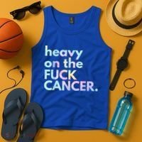 Heavy On The Fuck Cancer Tie Dye. Tank Top thumb 4