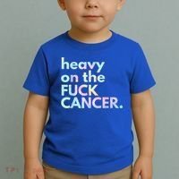 Heavy On The Fuck Cancer Tie Dye. Toddler T-Shirt thumb 2