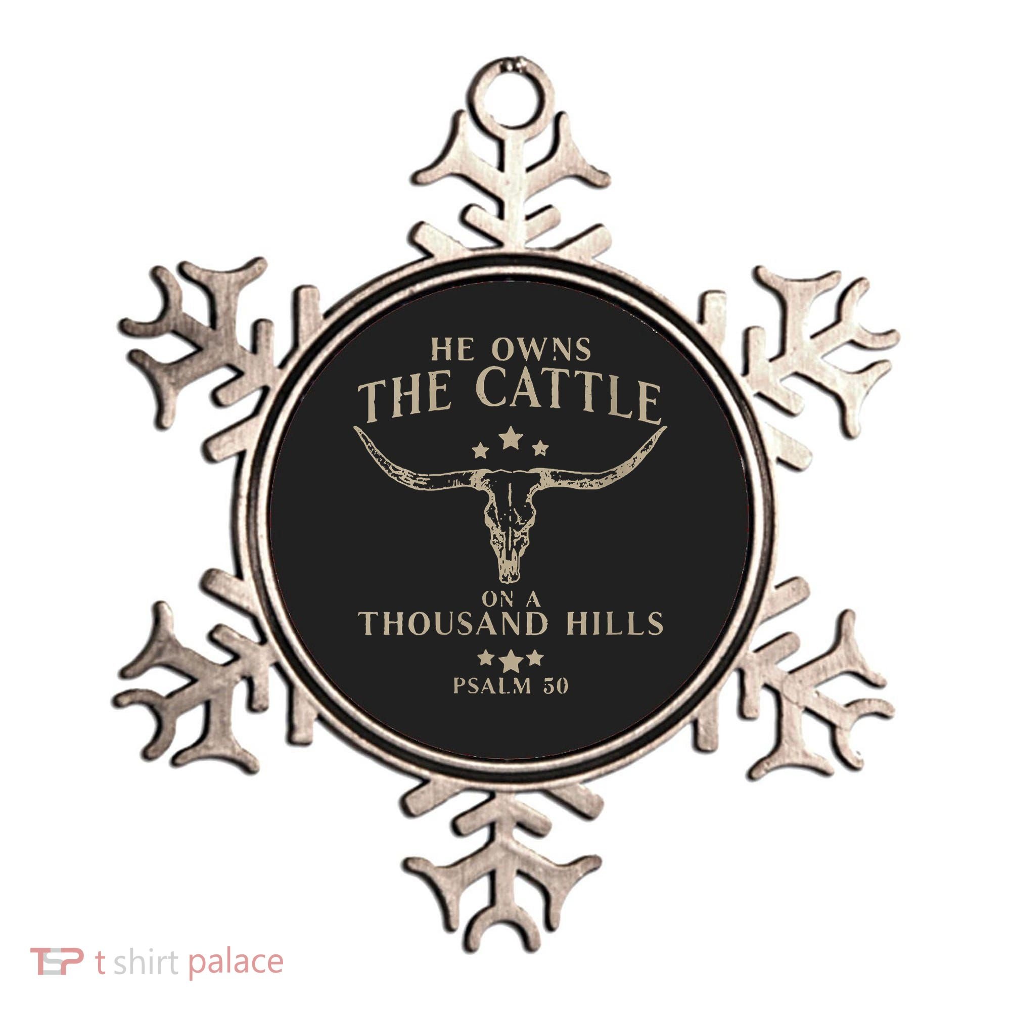 He Owns The Cattle On A Thousand Hills Psalm 50 Ornament