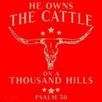 He Owns The Cattle On A Thousand Hills Psalm 50 Santa Hat thumb 1
