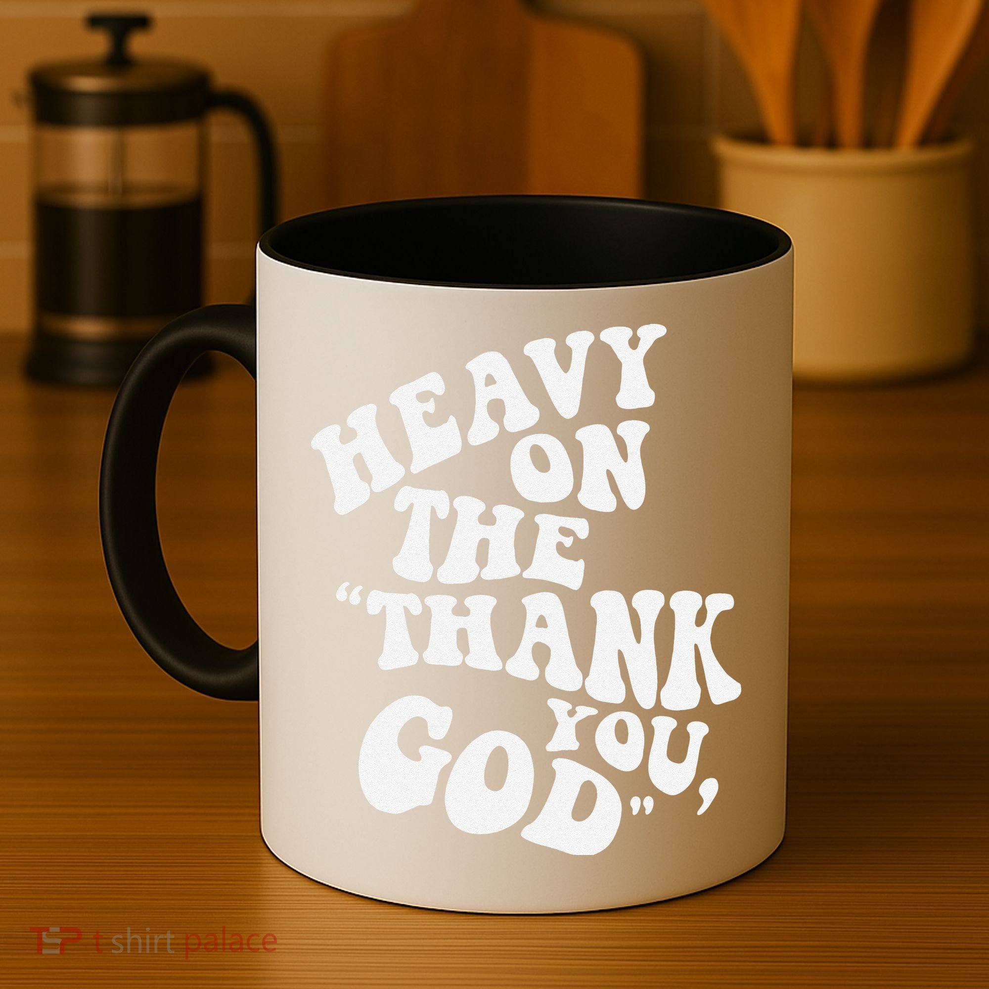 Heavy On The Thank You God Bible Verse Sweatshirt Coffee Mug