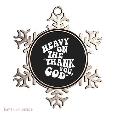 Heavy On The Thank You God Bible Verse Sweatshirt Ornament