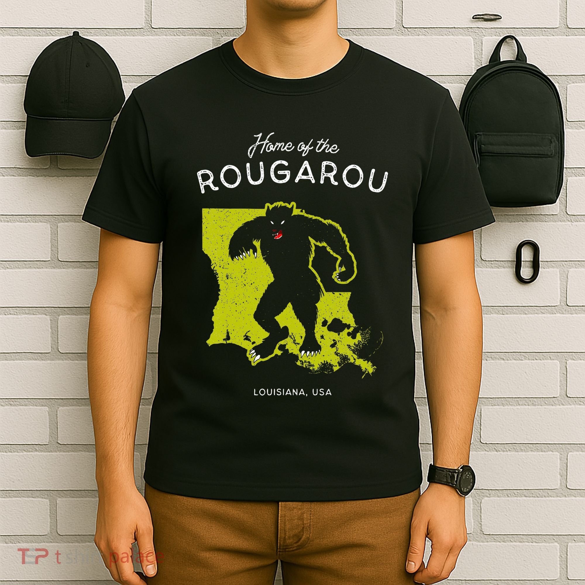 Home Of The Rougarou Louisiana Usa Cryptid T-Shirt