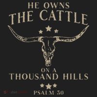 He Owns The Cattle On A Thousand Hills Psalm 50 Hat thumb 2