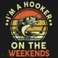 Hooker On The Weekend Father Day Gift Funny Bass Dad Fishing Women's Hoodie thumb 2