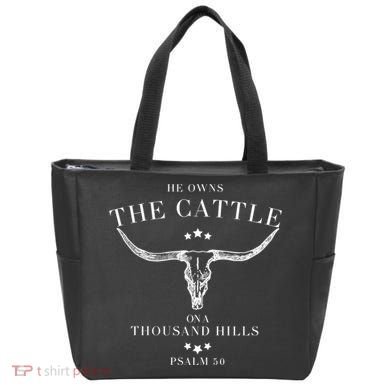 He Owns The Cattle On A Thousand Hills Tote Bag