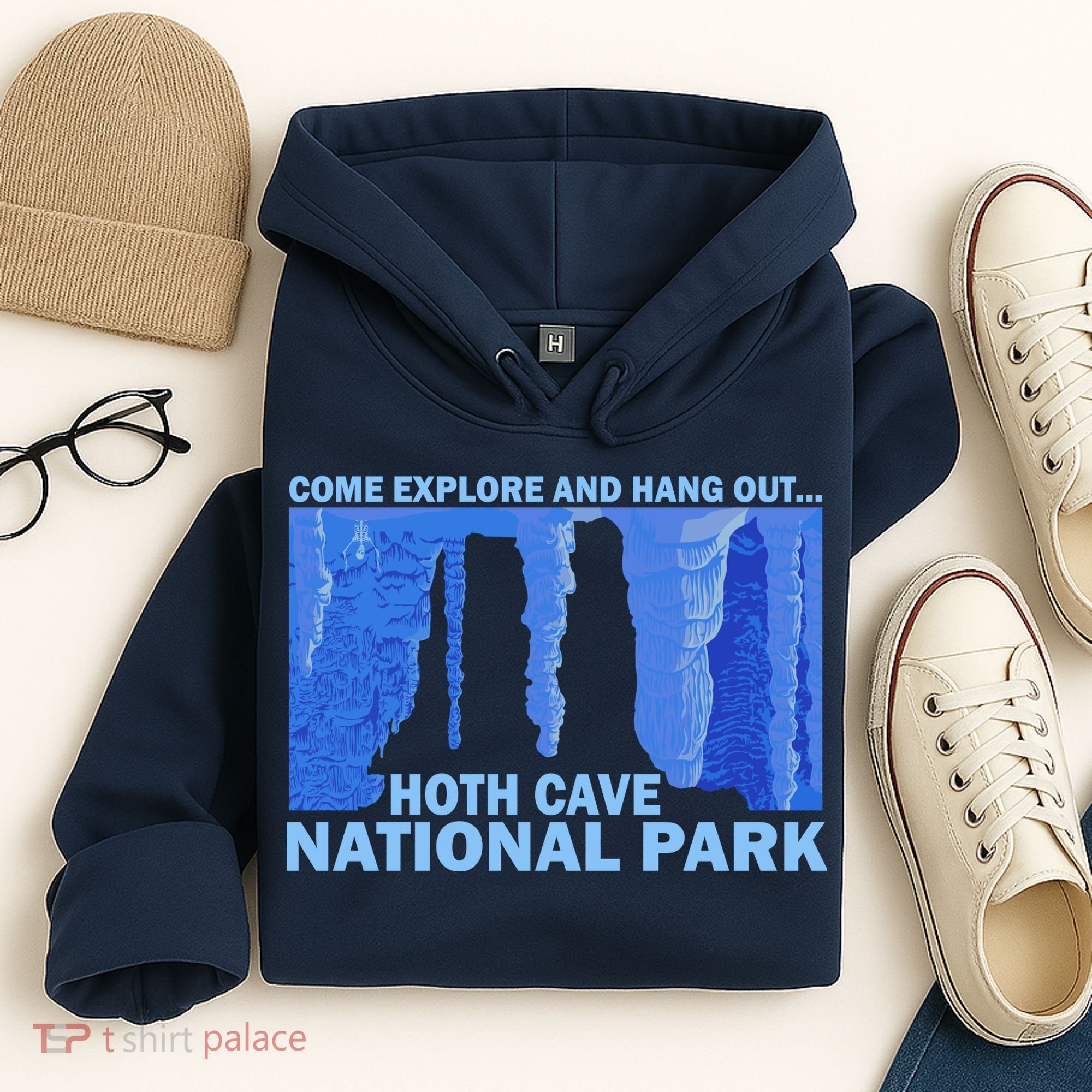 Hoth Ice Cave National Park Explore Hoodie