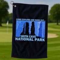 Hoth Ice Cave National Park Explore Golf Towel thumb 1