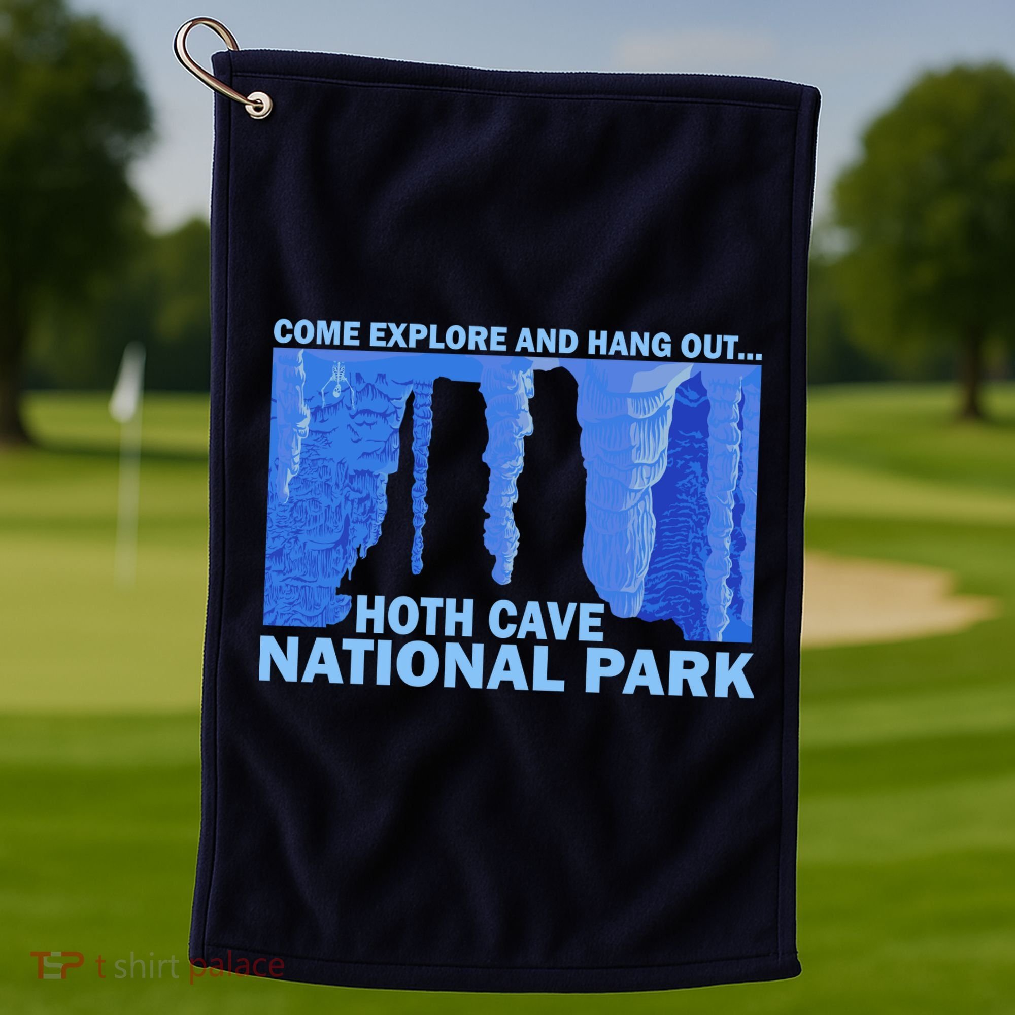 Hoth Ice Cave National Park Explore Golf Towel