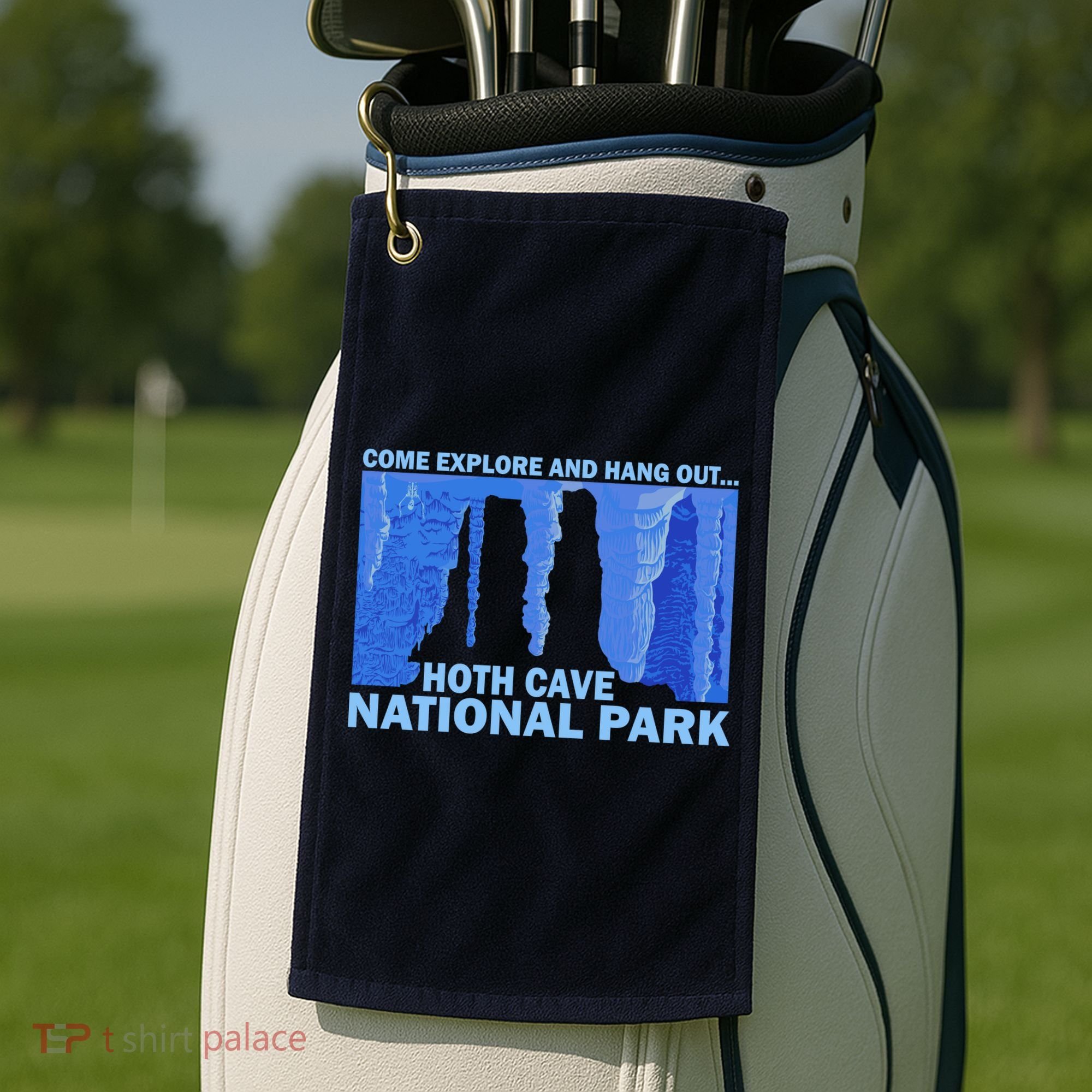 Hoth Ice Cave National Park Explore Golf Towel