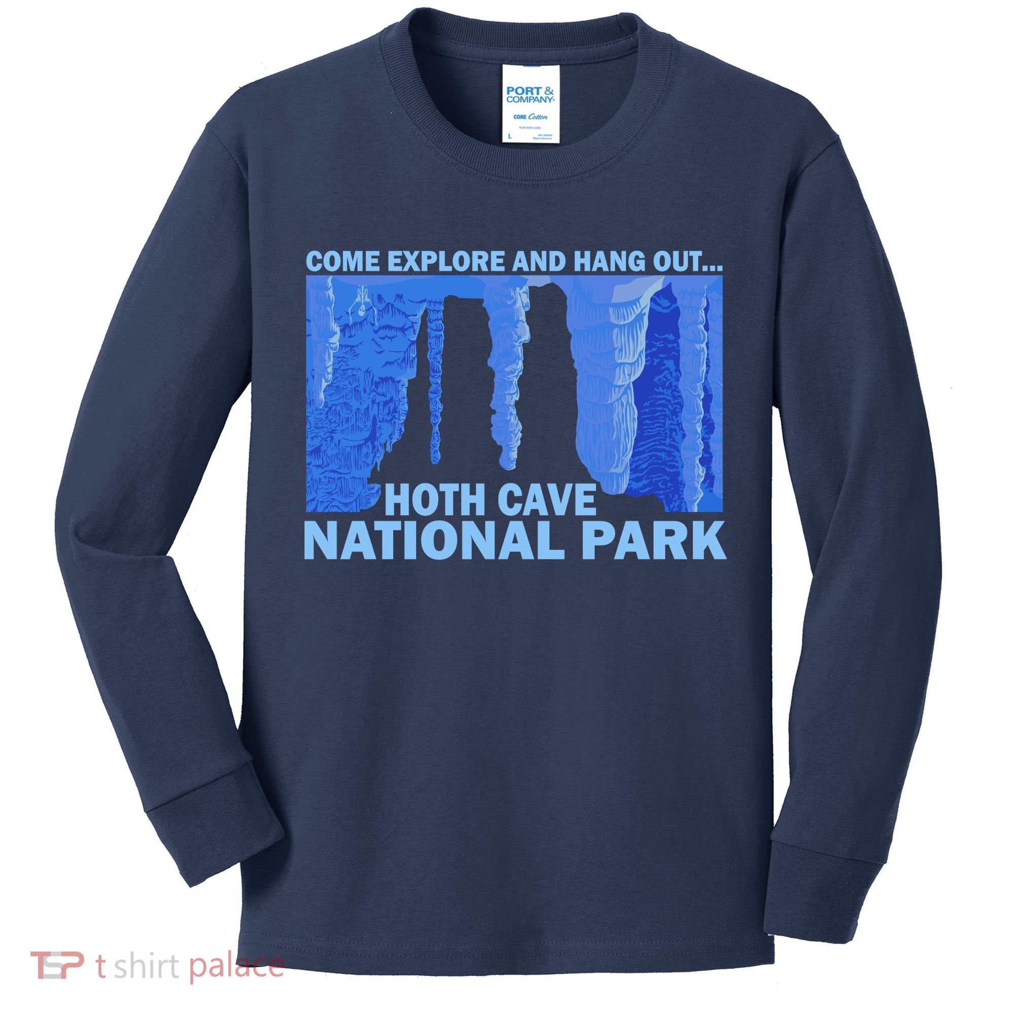 Hoth Ice Cave National Park Explore Kids Long Sleeve Shirt