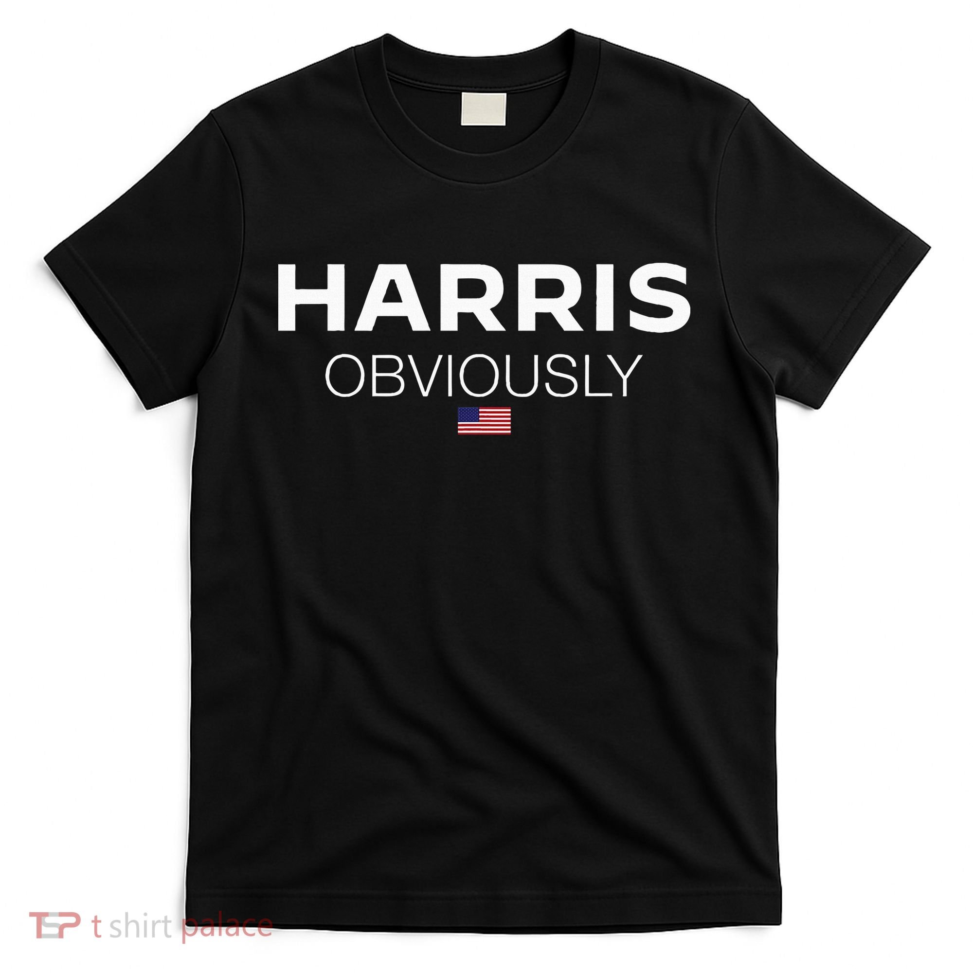 Harris Obviously Usa Flag Kamala Harris For President 2024 T-Shirt