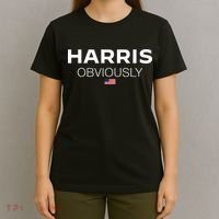 Harris Obviously Usa Flag Kamala Harris For President 2024 T-Shirt thumb 4