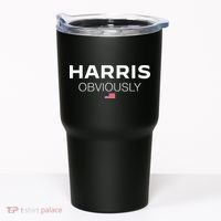 Harris Obviously Usa Flag Kamala Harris For President 2024 Tumbler thumb 0
