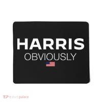 Harris Obviously Usa Flag Kamala Harris For President 2024 Mousepad thumb 0