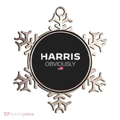 Harris Obviously Usa Flag Kamala Harris For President 2024 Ornament