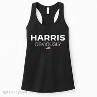 Harris Obviously Usa Flag Kamala Harris For President 2024 Women's Tank Top thumb 0