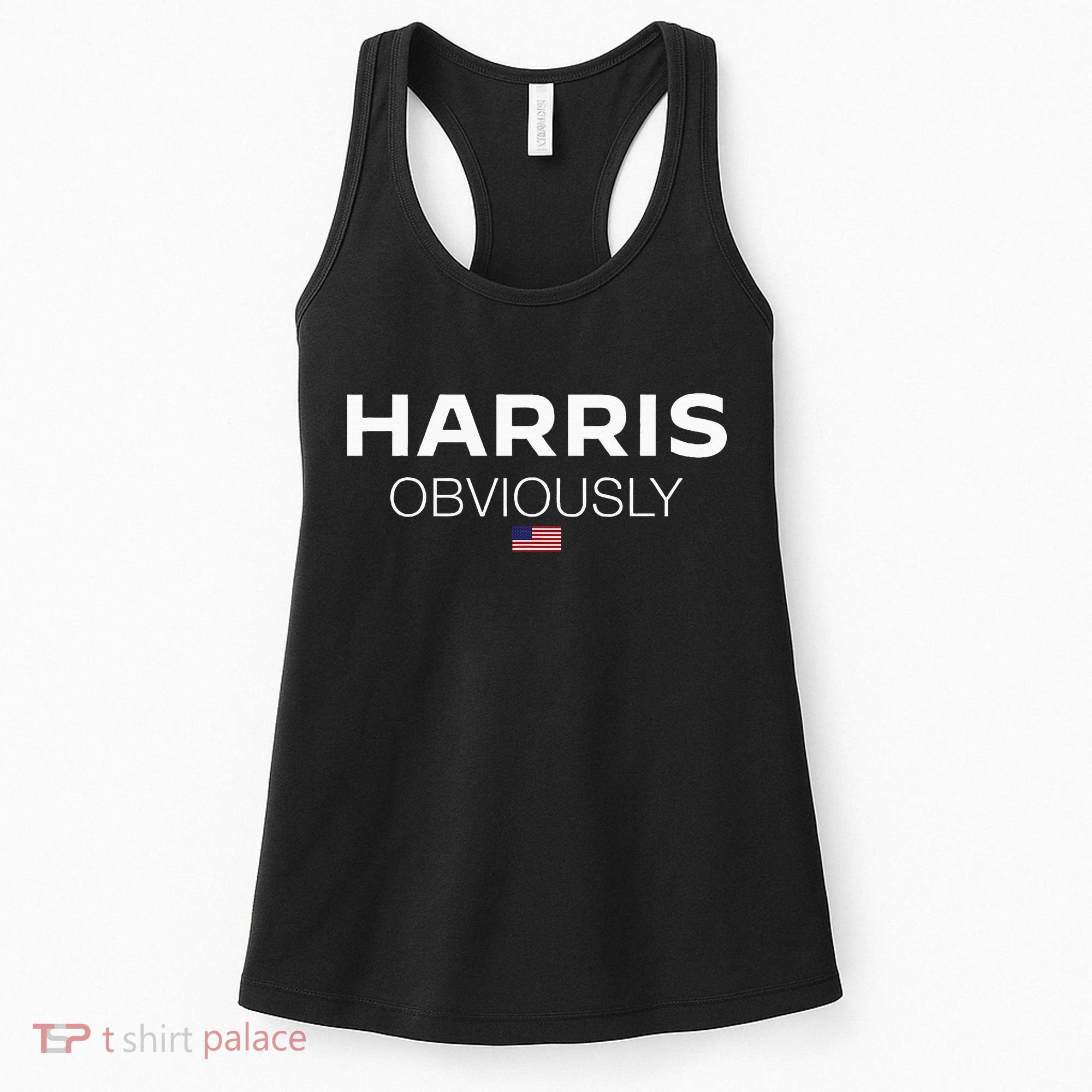 Harris Obviously Usa Flag Kamala Harris For President 2024 Women's Tank Top