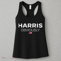 Harris Obviously Usa Flag Kamala Harris For President 2024 Women's Tank Top thumb 3