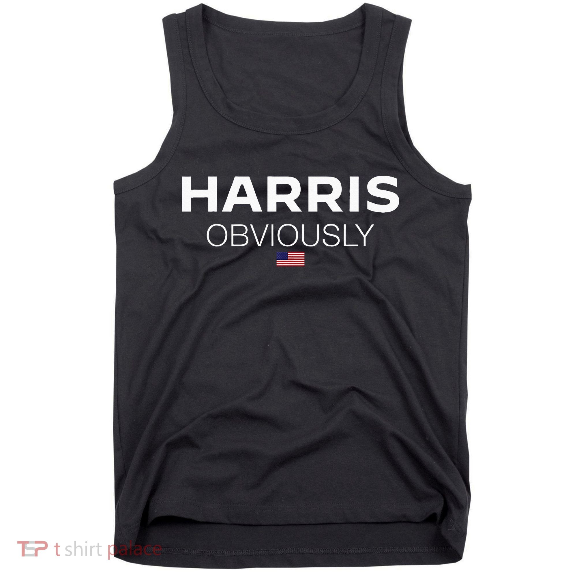 Harris Obviously Usa Flag Kamala Harris For President 2024 Tank Top