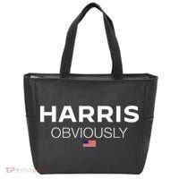 Harris Obviously Usa Flag Kamala Harris For President 2024 Tote Bag thumb 0