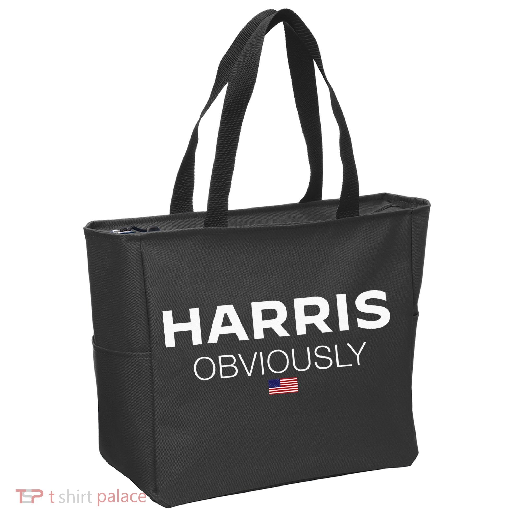 Harris Obviously Usa Flag Kamala Harris For President 2024 Tote Bag