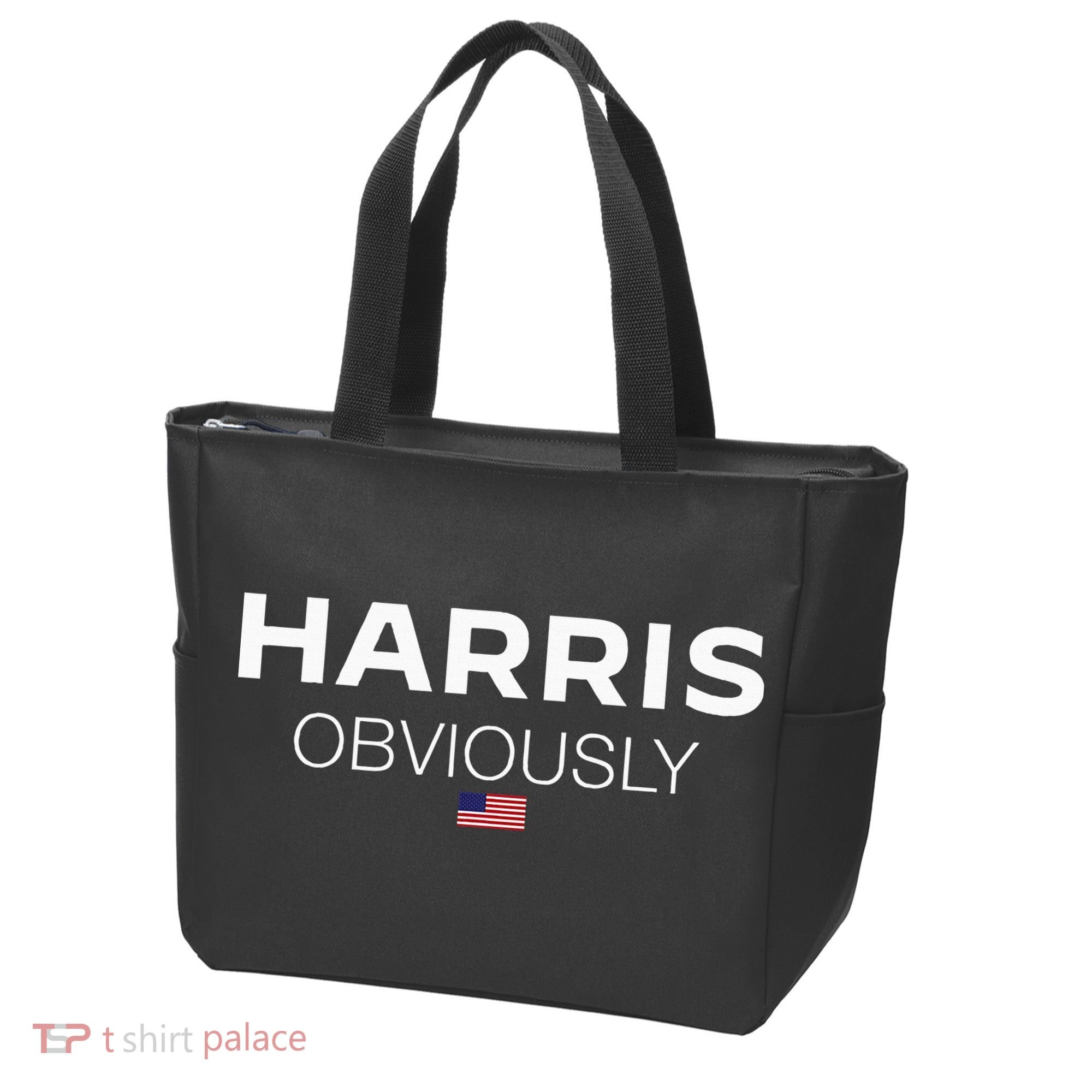 Harris Obviously Usa Flag Kamala Harris For President 2024 Tote Bag