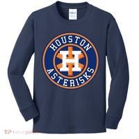 Houston Asterisks Baseball Cheated In 2017 Kids Long Sleeve Shirt thumb 0