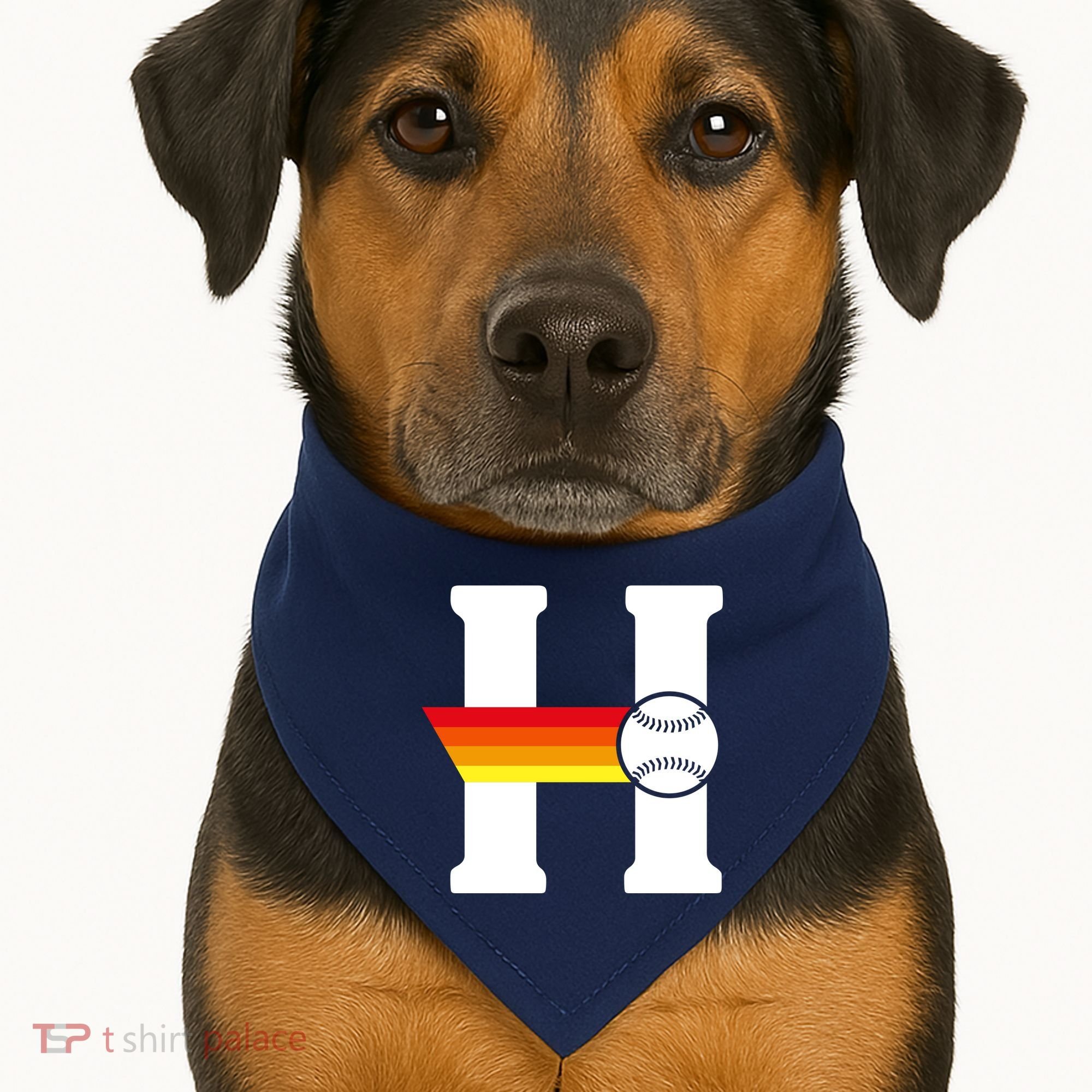 Houston Baseball H USA-Made Doggie Bandana