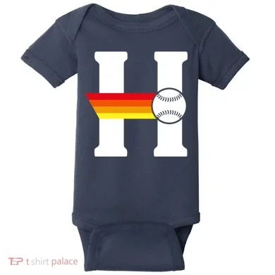 Houston Baseball H Baby Bodysuit