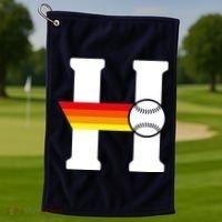 Houston Baseball H Golf Towel thumb 1
