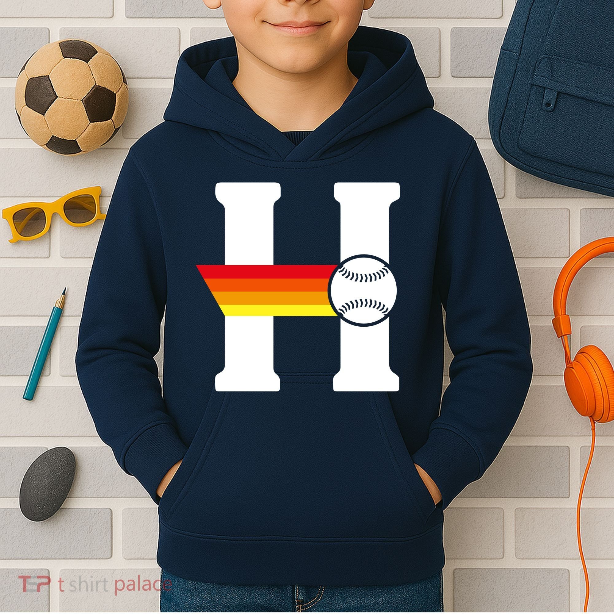 Houston Baseball H Kids Hoodie