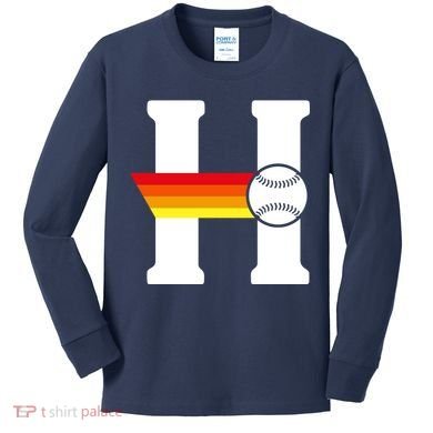 Houston Baseball H Kids Long Sleeve Shirt